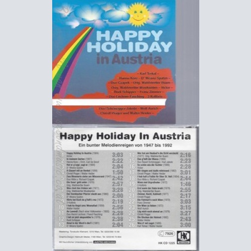CD--HAPPY HOLIDAY AUSTRIA--WALDVIERTLER BUAM-3 KOLIBRIS--VA--