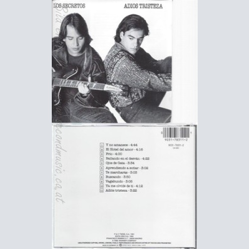 CD--LOS SECRETOS -- --- ADIOS TRISTEZA