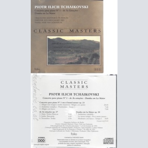 CD--CLASSIC MASTERS--PIOTR ILICH TCHAIKOVSKI