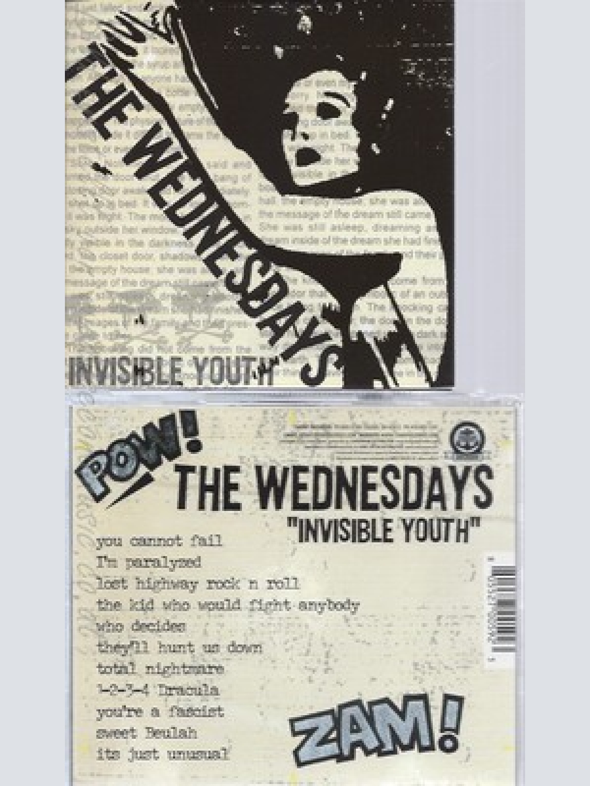 CD--THE WEDNESDAYS -- -- INVISIBLE YOUTH