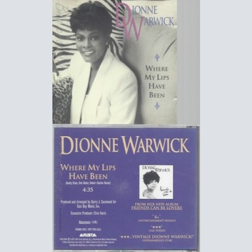 CD--DIONNE WARWICK--WHER MY LIPS HAVE BEEN--PROMO