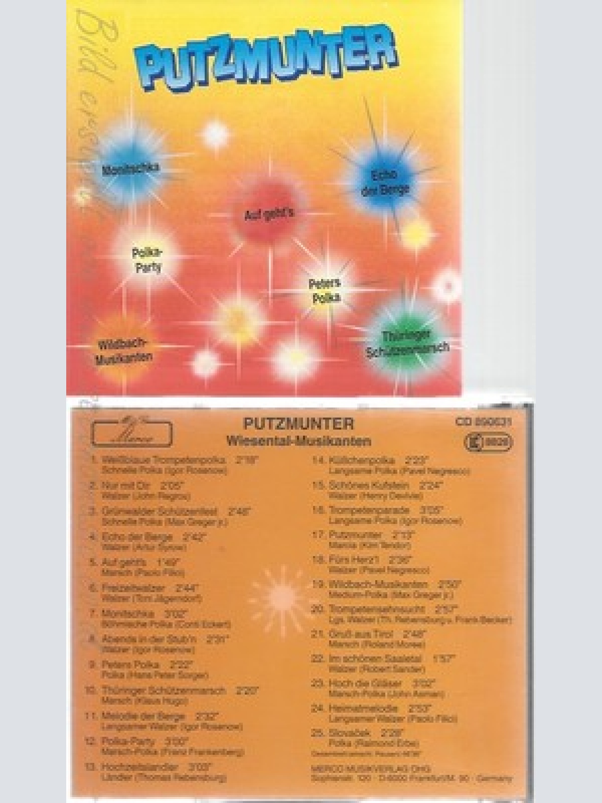 CD--PUTZMUNTER--WIESENTAL MUSIKANTEN