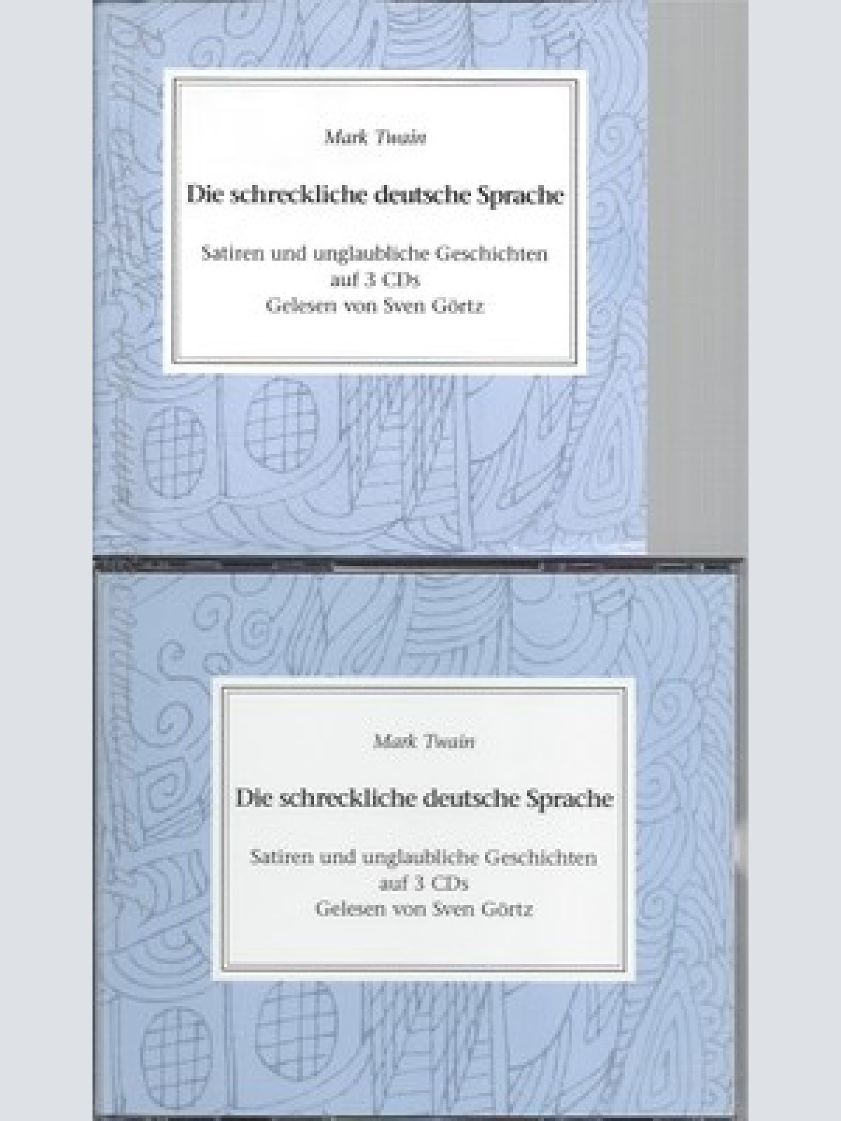 CD--SVEN GÖRTZ UND MARK TWAIN -- --SET -- M. TWAIN: DIE SCHRECKLICHE DEUTSCHE SP