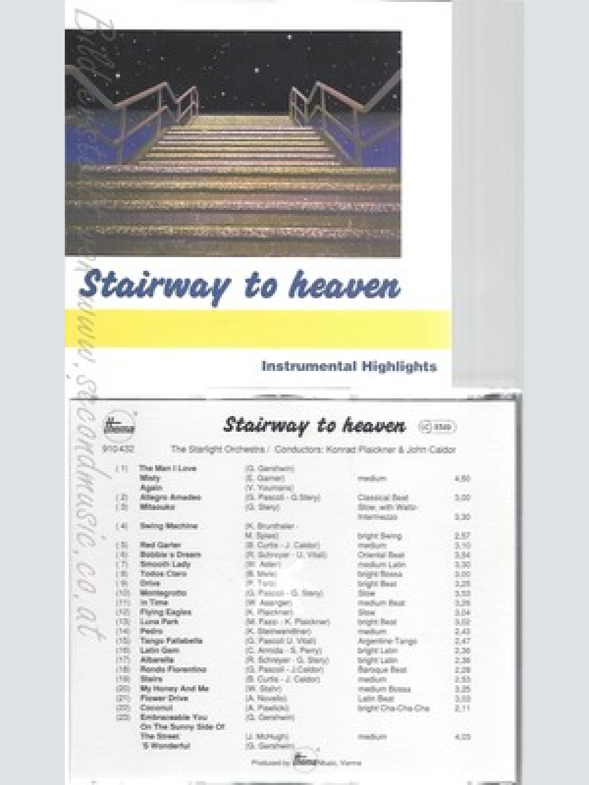CD--STAIRWAY TO HEAVEN --INSTRUMENTAL HIGHLIGHTS
