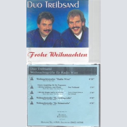 CD--DUO TREIBSAND--FROHE WEIHNACHTEN--PROMO