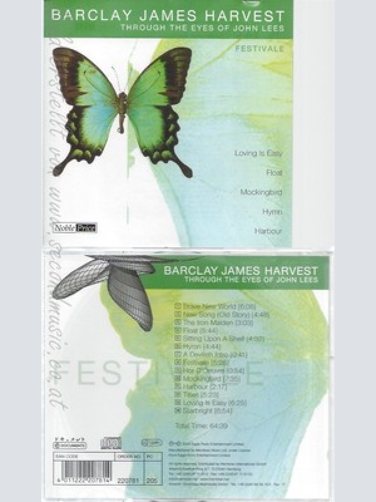 CD--BARCLAY JAMES HARVEST -- -- FESTIVALE