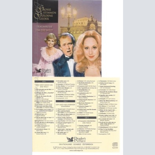 CD--GROSSE STIMMEN GOLDENE LIEDER--TRAUMREISE UM DIE WELT--3CD BOX