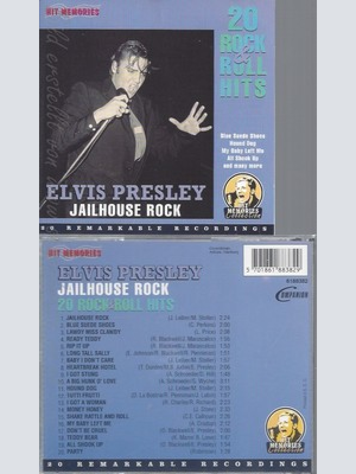 CD--ELVIS PRESLEY -- JAILHOUSE ROCK-20 ROCK & ROLL HITS