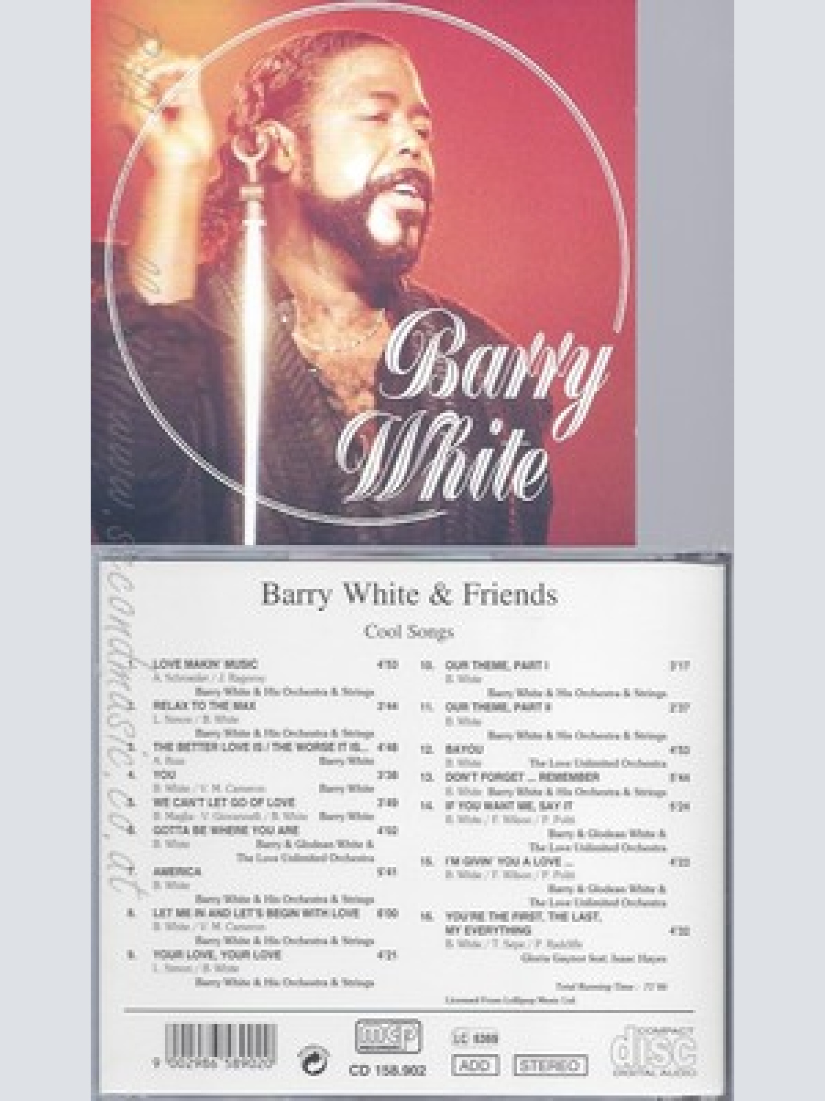 CD--BARRY WHITE AND FRIENDS -- COOL SONGS
