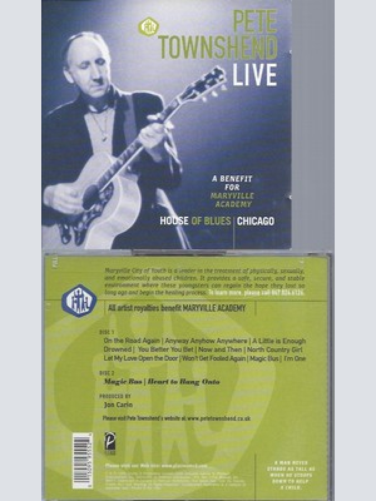 CD--PETE TOWNSHEND--EMPTY GLASS