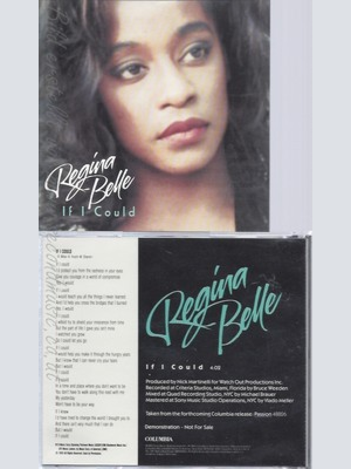 CD--REGINA BELLE--IF I COULD--PROMO