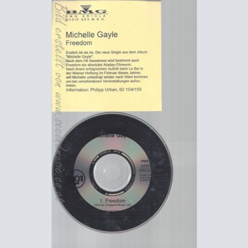 CD--MICHELLE GAYLE--FREEDOM--PROMO