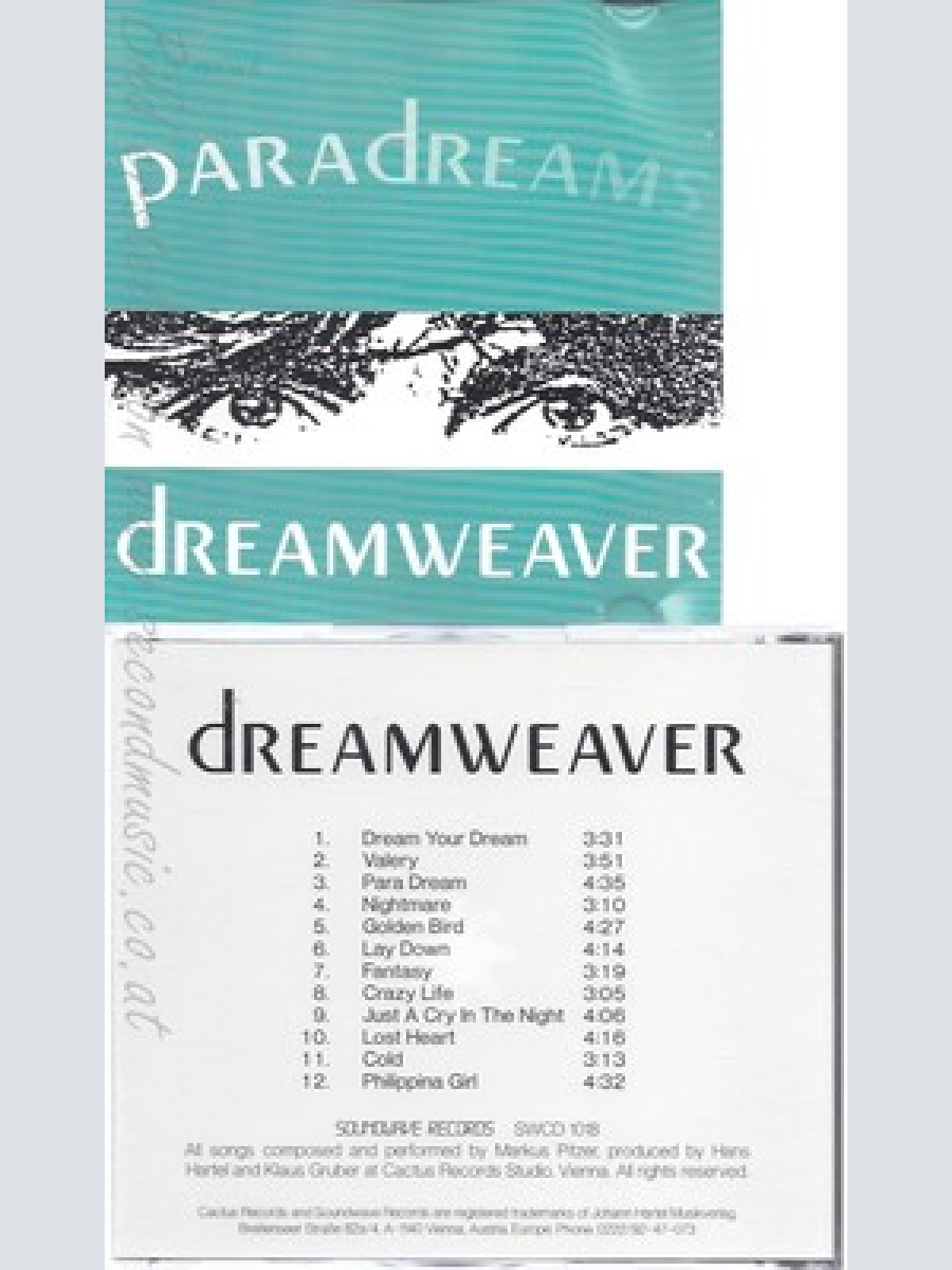 CD--DREAMWEAVER--MARKUS PITZER