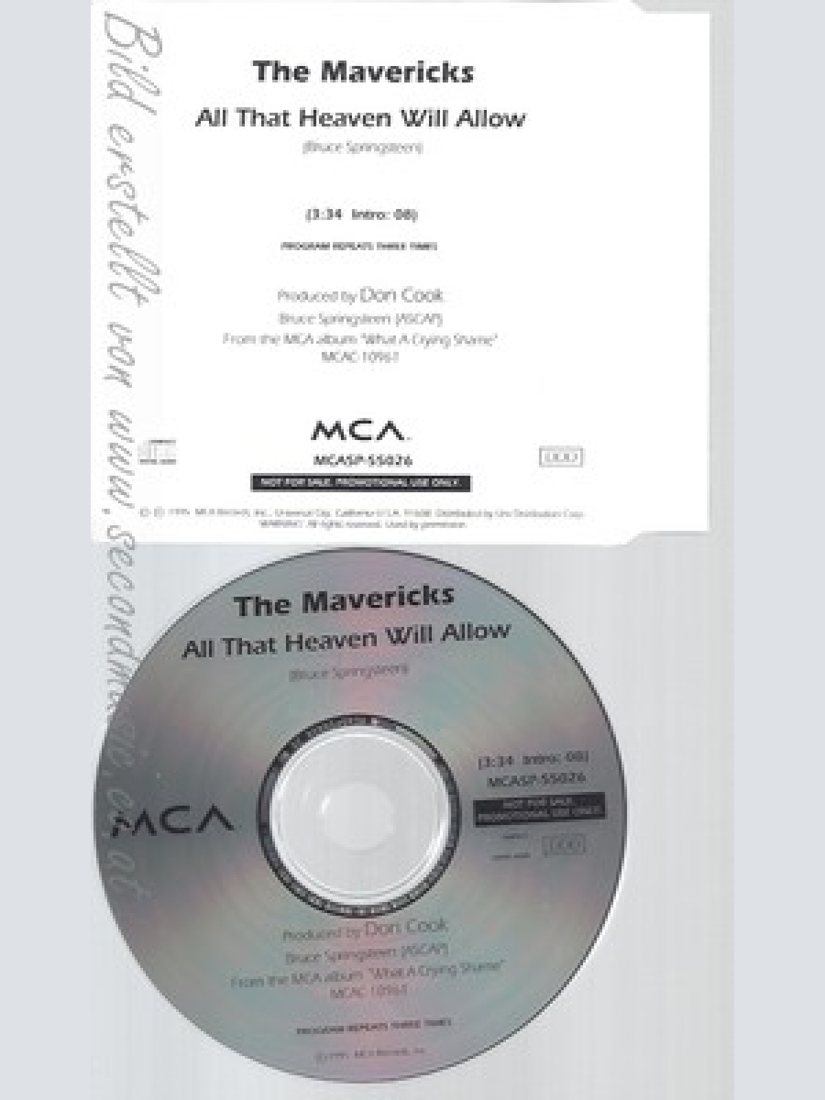 CD--THE MAVERICKS--ALL THAT HEAVEN WILL ALLOW--PROMO