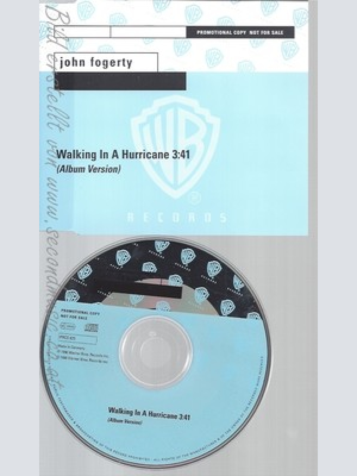 CD--JOHN FORGERTY--WALKING IN A HURRICANE--PROMO
