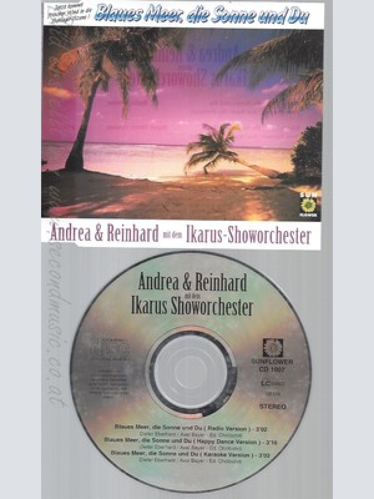 CD--ANDREA & REINHARD--IKARUS SHOWORCHESTER--BLAUES MEER DIE SONNE UND DU--