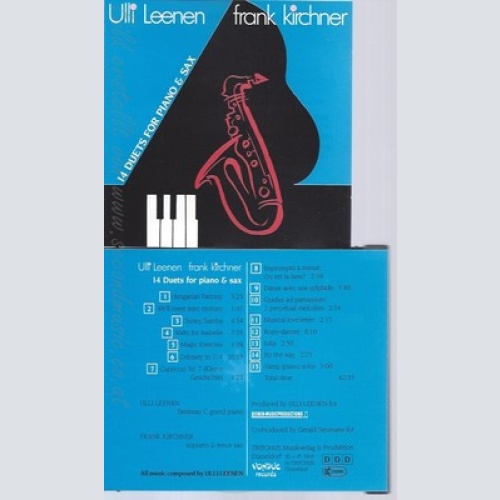 CD--ULLI LEENEN--FRANK KIRCHER--14 DUETS FOR PIANO & SAX