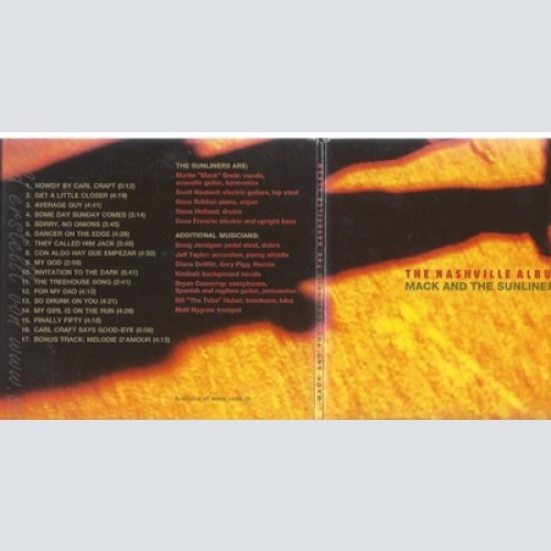 CD--THE NASHVILLE ALBUM--MACK AND THE SUNLINERS--