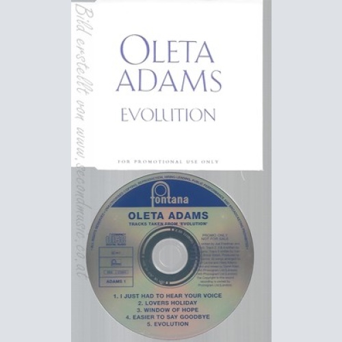 CD--OLETA ADAMS--EVOLUTION--PROMO