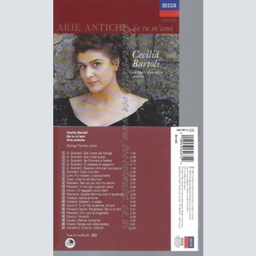 CD--CECILIA BARTOLI, ANTONIO CARDALA, ALESSANDRO SCARLATTI UND GYÖRGY FISCHER --