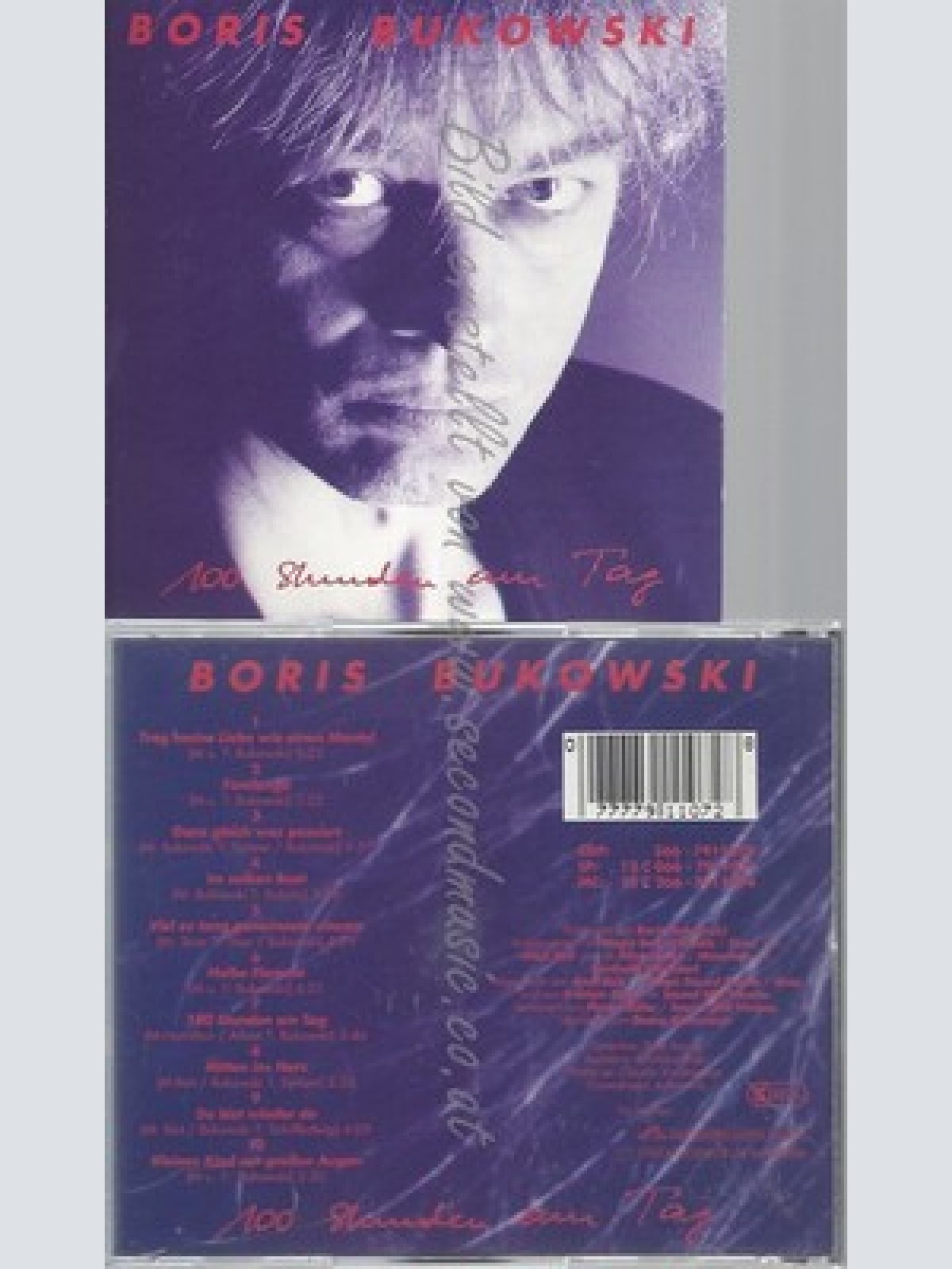 CD--BORIS BUKOWSKI -- 100 STUNDEN AM TAG --