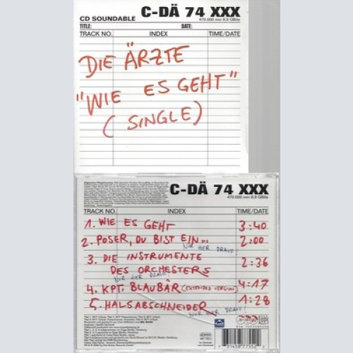 CD--DIE AERZTE -- --- WIE ES GEHT