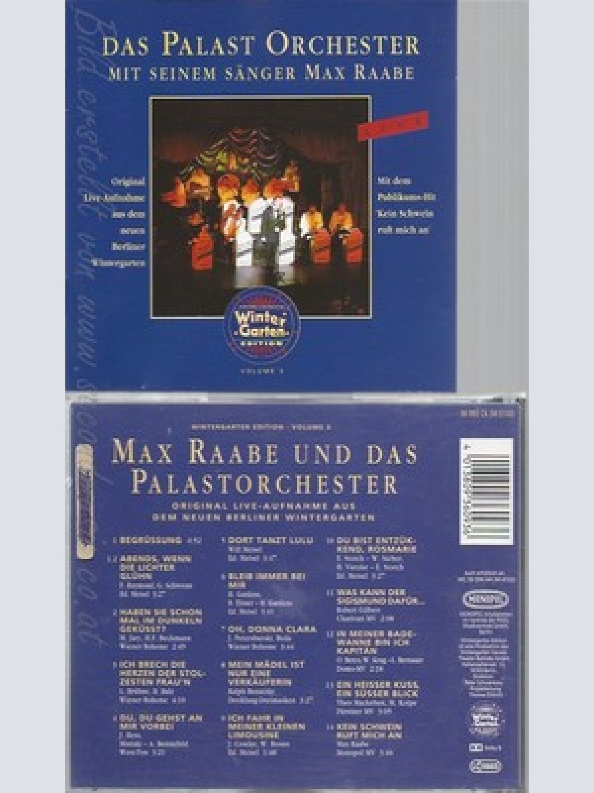 CD--MAX & PALAST ORCHESTER RAABE UND PALAST ORCHESTER -- -- -- LIVE