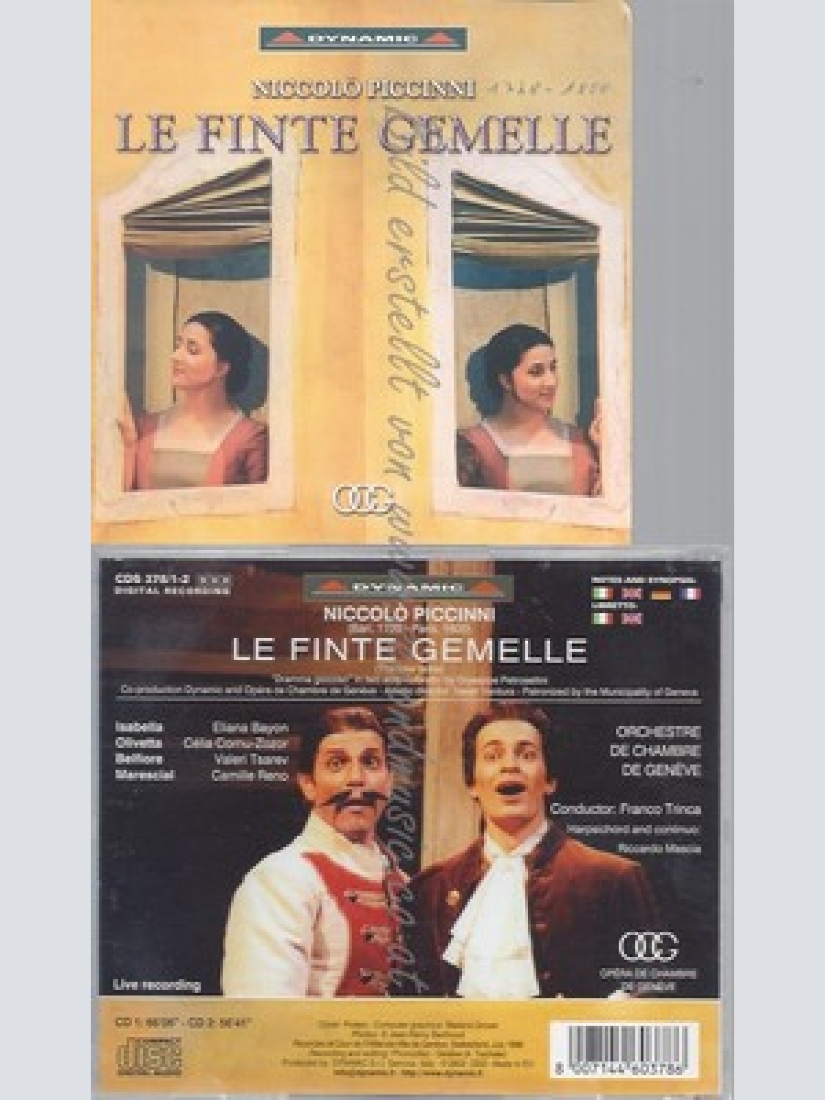 CD--CELIA CORNU--SOPRAN--TENOR--BARI--PICCINNI: LE FINTE GEMELLE -- --