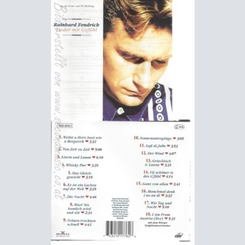 CD--RAINHARD FENDRICH -- -- LIEDER MIT GEFUEHL