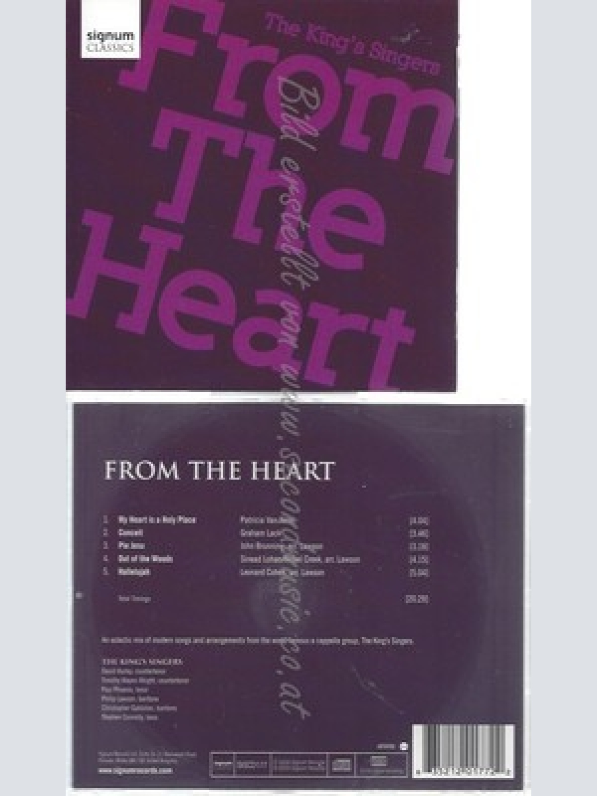 CD--THE KING'S SINGERS, VAN NESS --, LACK UND BRUNNING -- -- THE KING'S SINGERS: