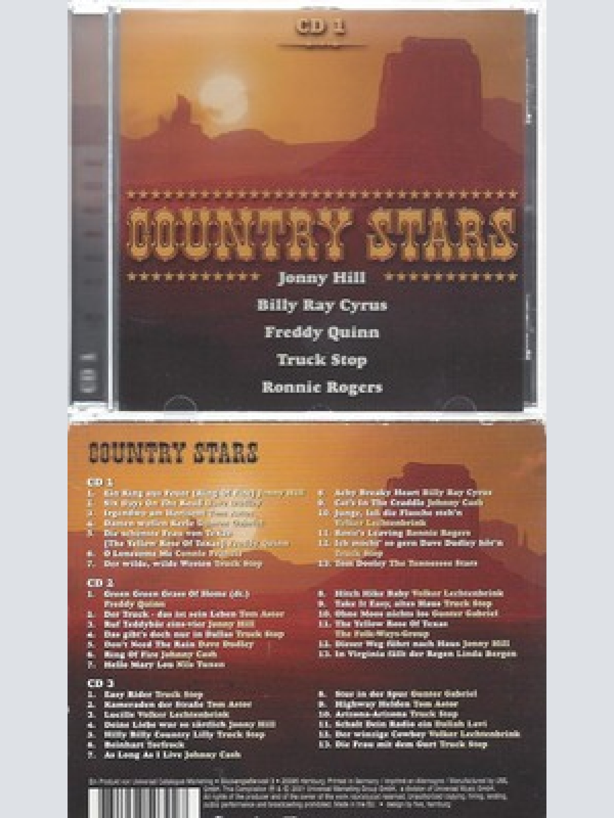 CD--VARIOUS -- --3CD SET -- COUNTRY STARS
