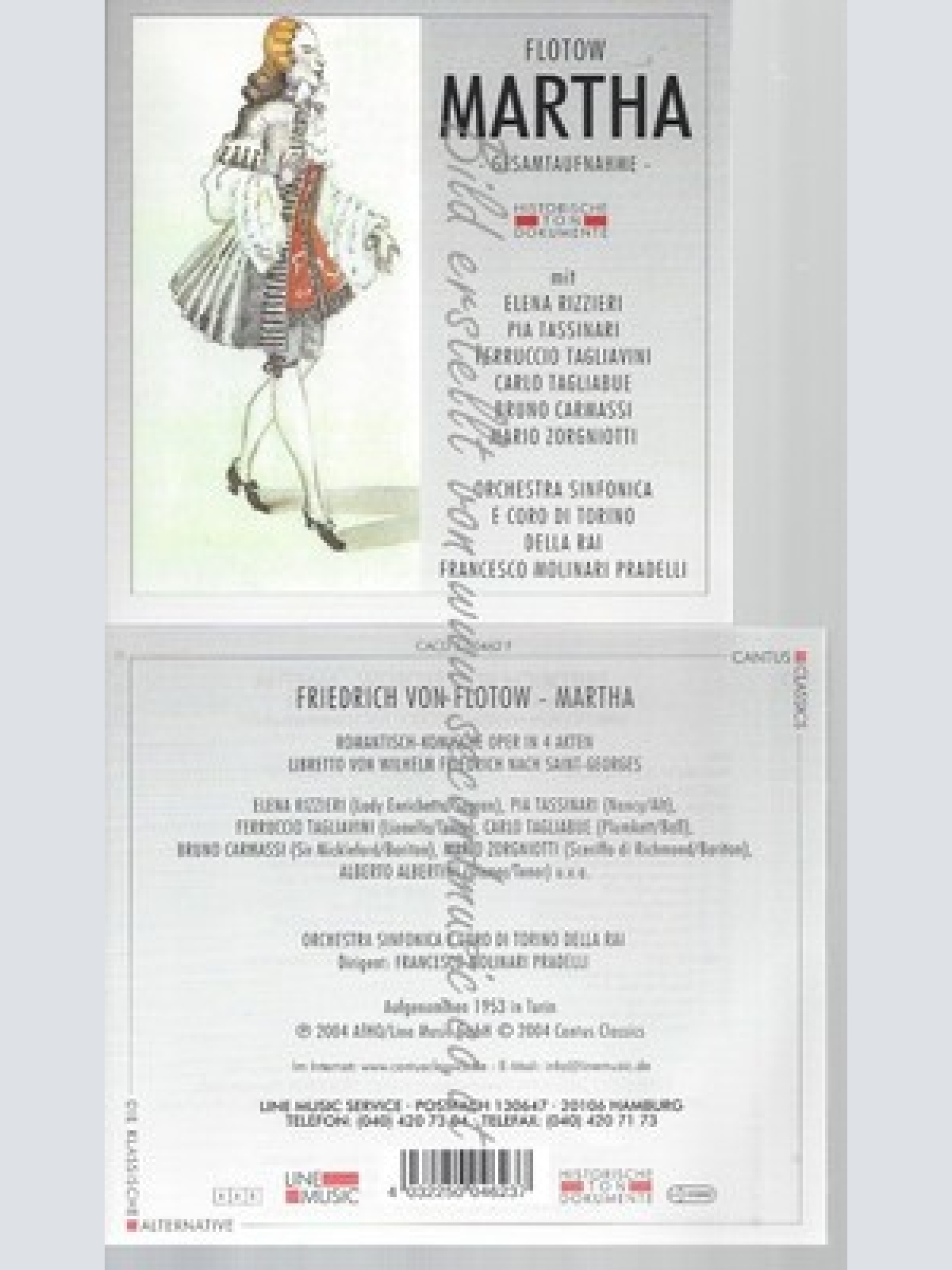 CD--ORCHESTRA SINFONICA E CORO DI UND FRIEDRICH / FLOTOW -- -- --CD -- MARTHA