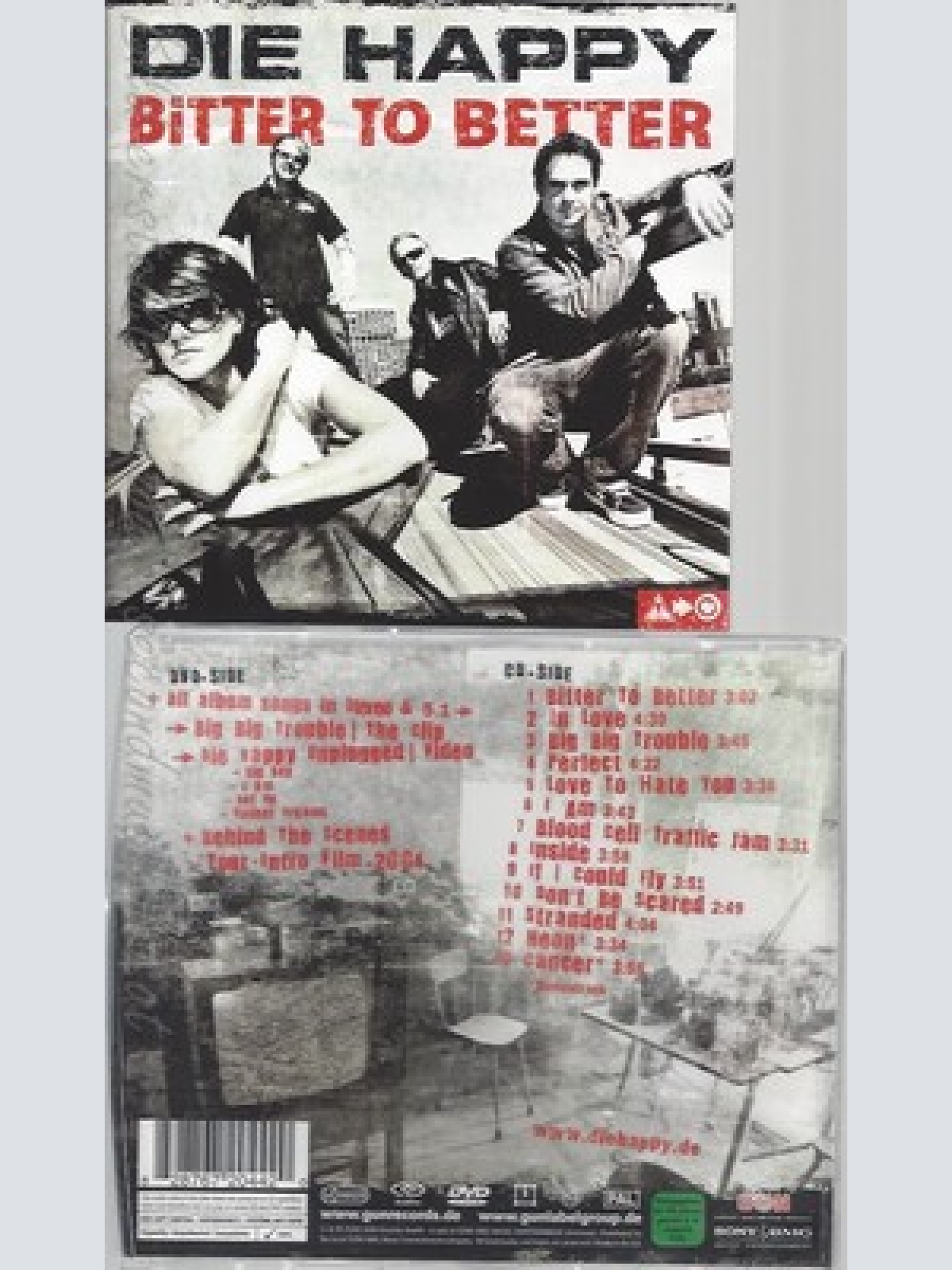 CD--DIE HAPPY -- --- BITTER TO BETTER --DUALDISC