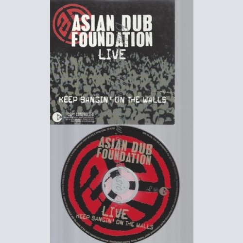 CD--ASIAN DUB FOUNDATION--KEEP BANGIN ON THE WALLS--CARDSLEEVE--PROMO