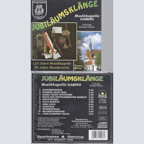CD--MUSIKKAPPELLE GAMING--JUBILAEUMSKLAENGE