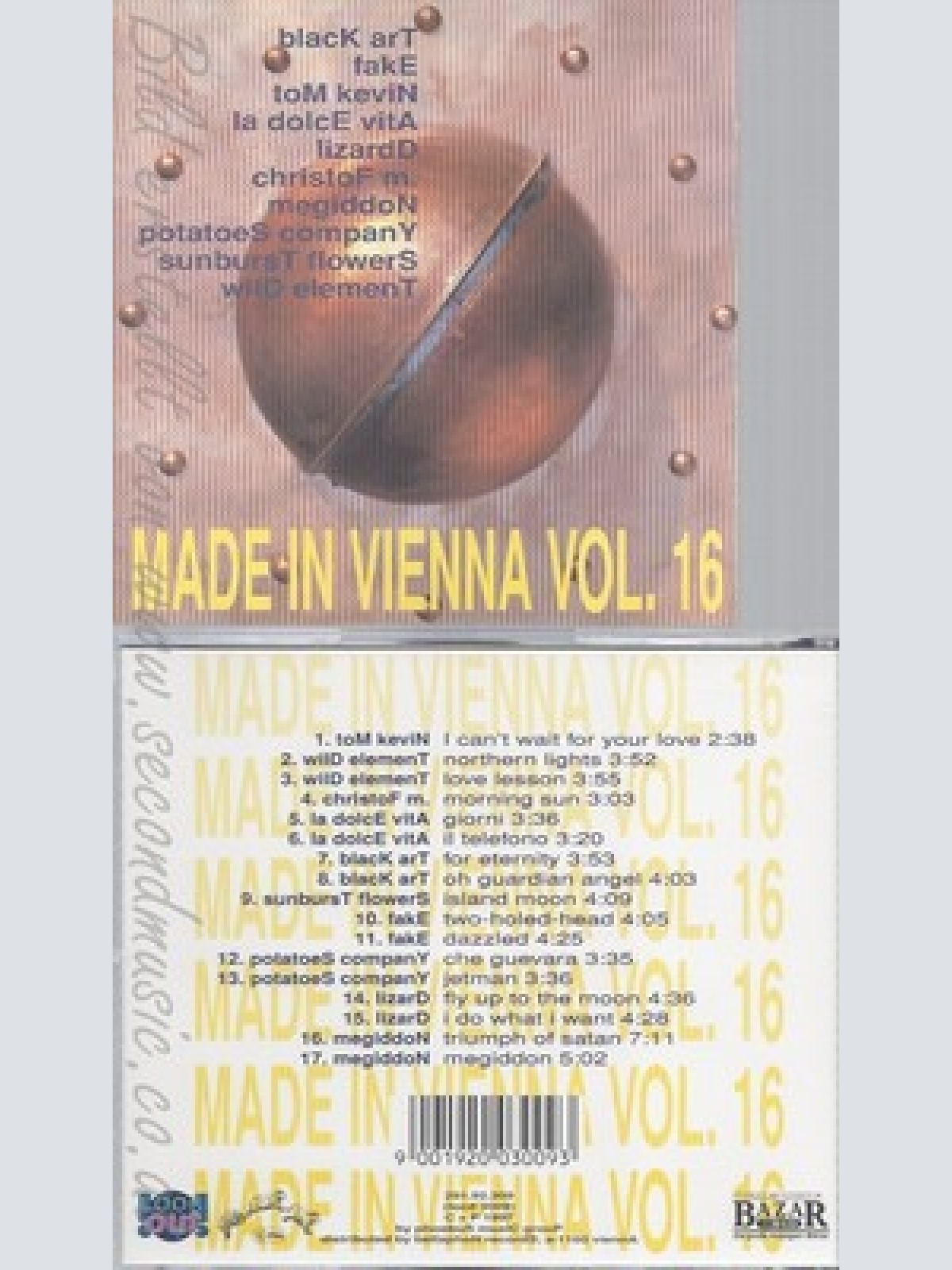 CD--VARIOUS ARTISTS -- MADE IN VIENNA VOL 16