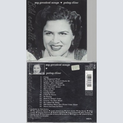 CD--PATSY CLINE -- -- MY GREATEST SONGS