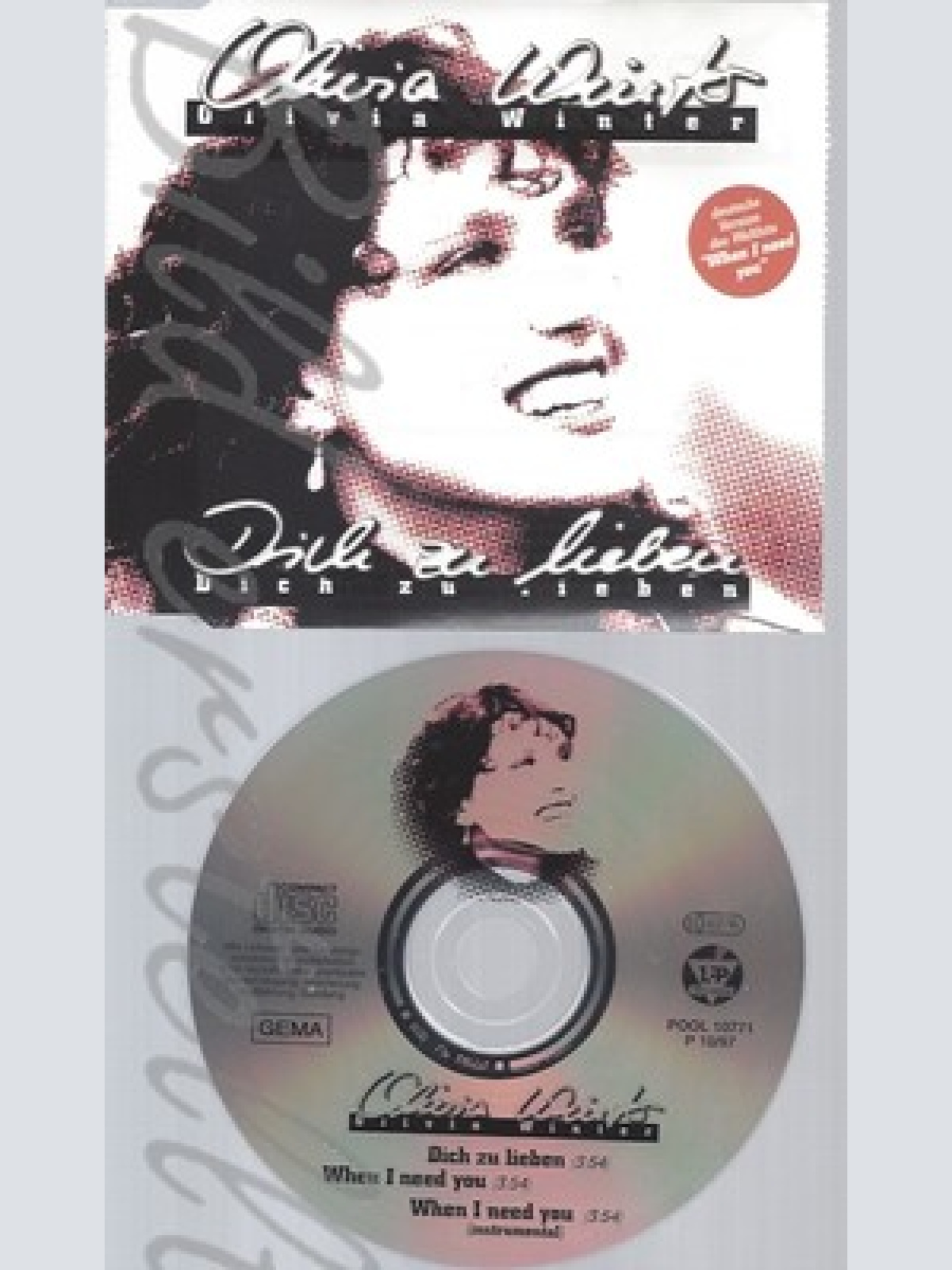 CD--OLIVIA WINTER - SINGLE -- DICH ZU LIEBEN