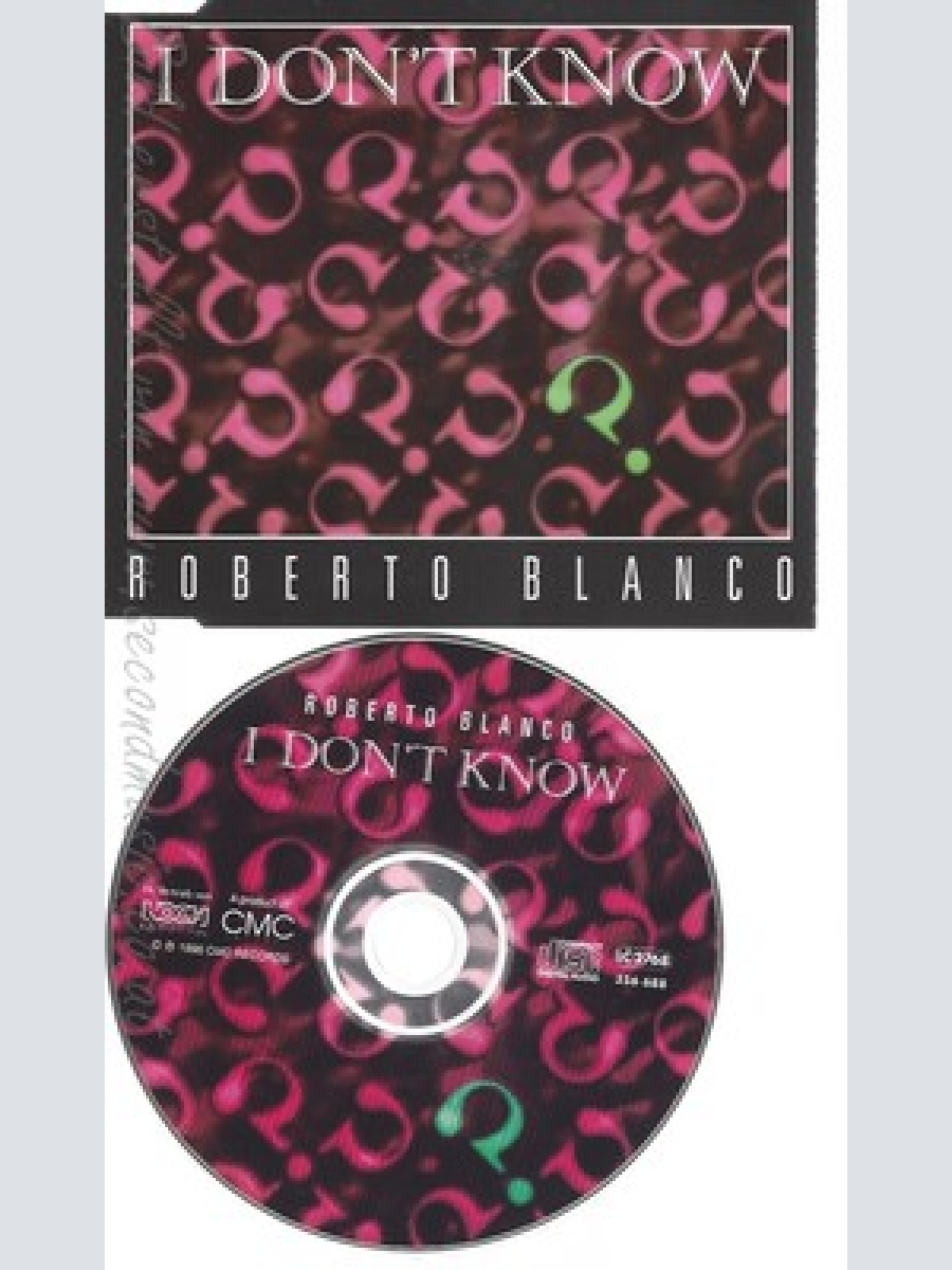 CD--ROBERTO BLANCO -- - SINGLE -- I DON'T KNOW