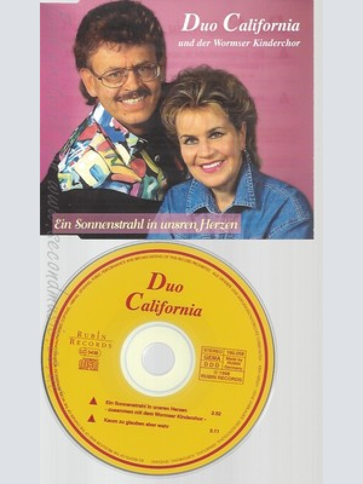 CD--DUO CALIFORNIA UND MICHAEL ZAI -- --- EIN SONNENSTRAHL IN UNSREN HERZEN