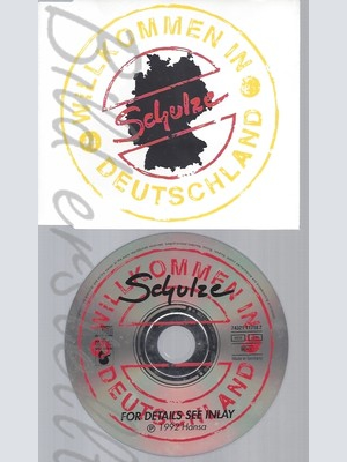 CD--SCHULZE --WILLKOMMEN DEUTSCHLAND--1992-