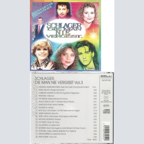 CD--VARIOUS ARTISTS -- -- SCHLAGER, DIE MAN NIE VERGIßT