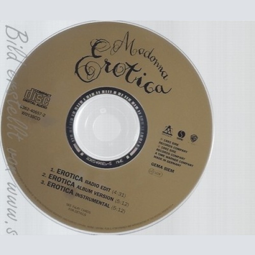 CD--MADONNA--EROTICA--OHNE COVER