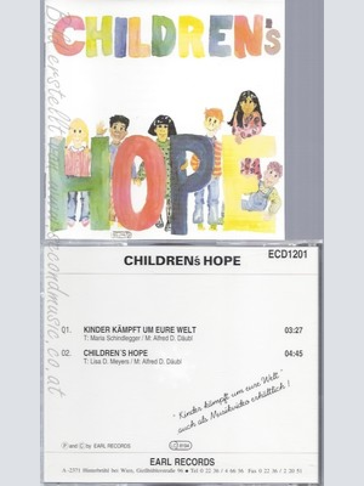 CD--CHILGRENS HOPE --KINDER KÄMPFT UM EURE WELT