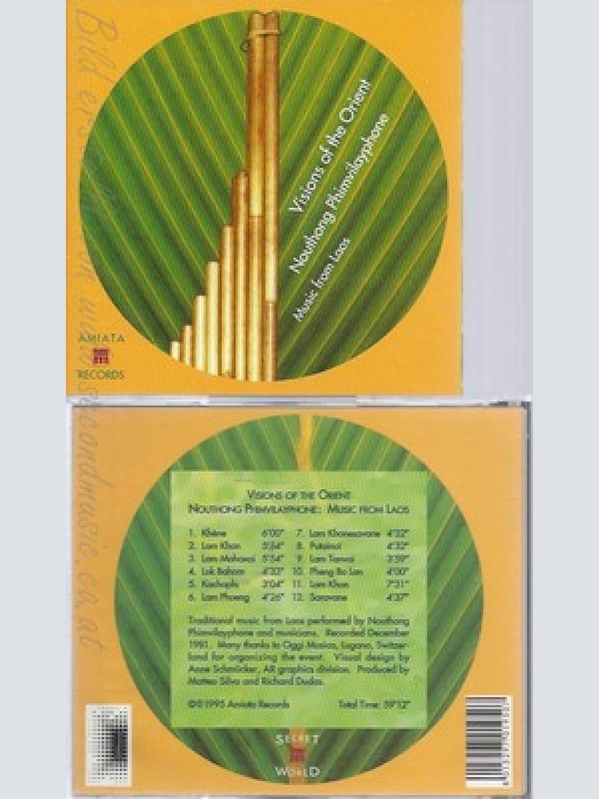 CD--NOUTHONG PHIMVILAYPHONE UND TRADITIONAL -- -- VISIONS OF THE ORIENT: LAOS