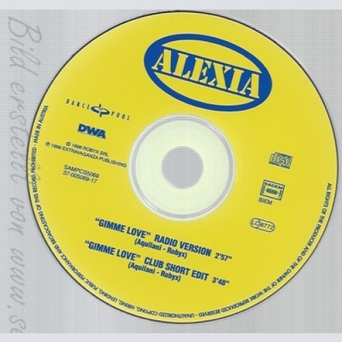 CD--ALEXIA--GIMME LOVE--PROMO