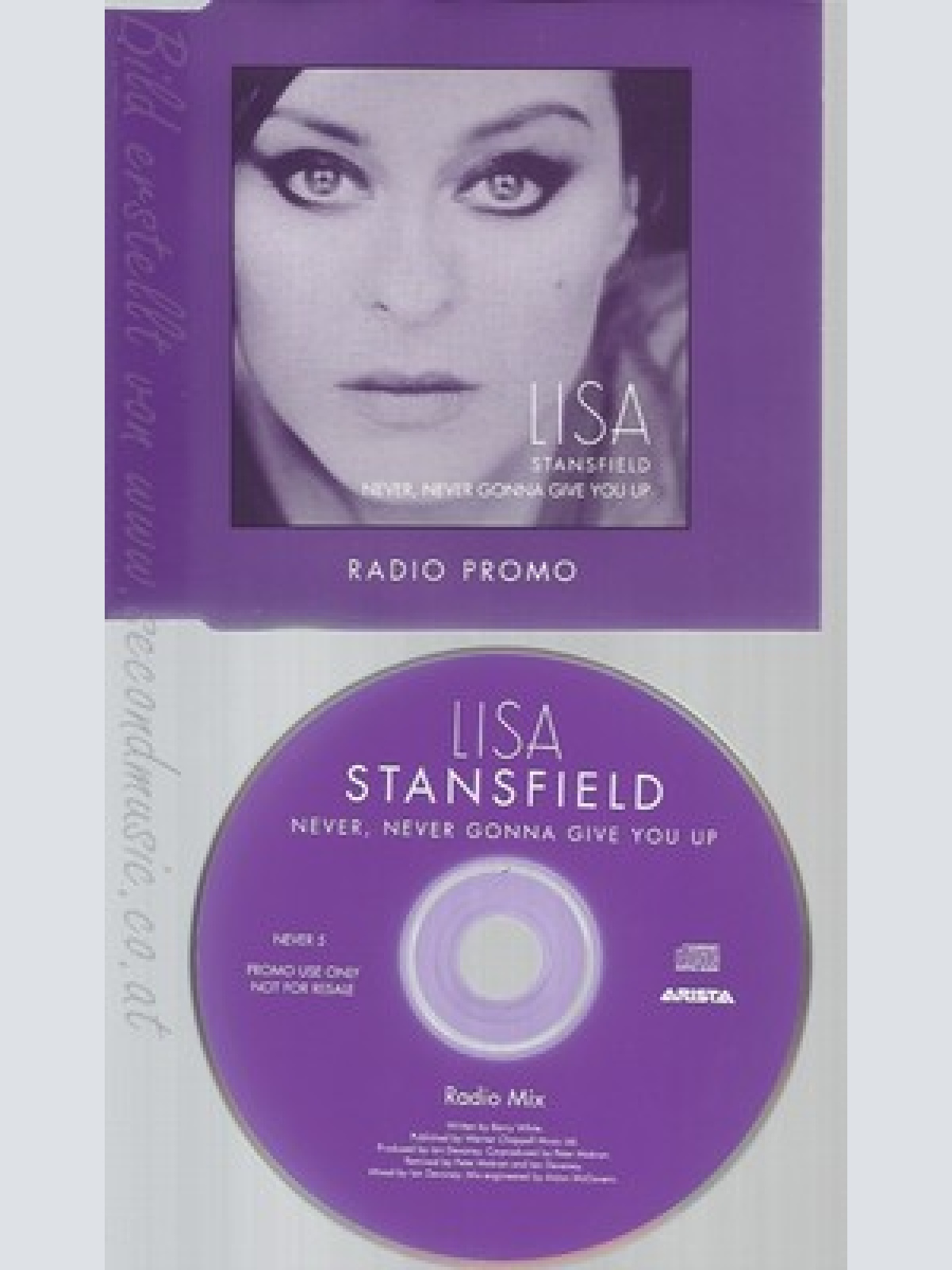 CD--LISA STANSFIELD--NEVER NEVER GONNA GIVE YOU UP--PROMO