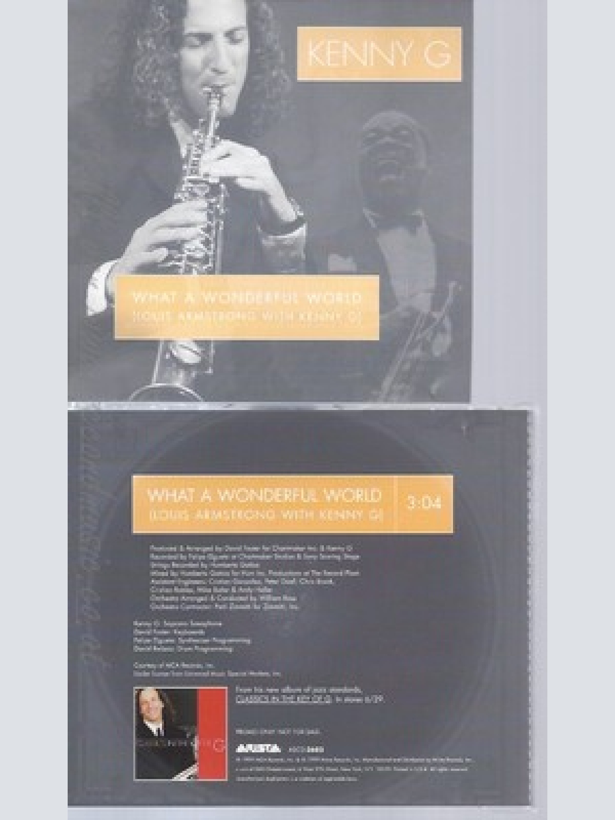 CD--KENNY G --WHAT A WONDERFUL WORLD--PROMO
