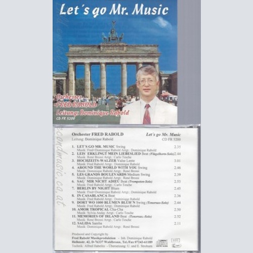 CD--ORCHESTER FRED RABOLD--LET'S GO MR MUSIC