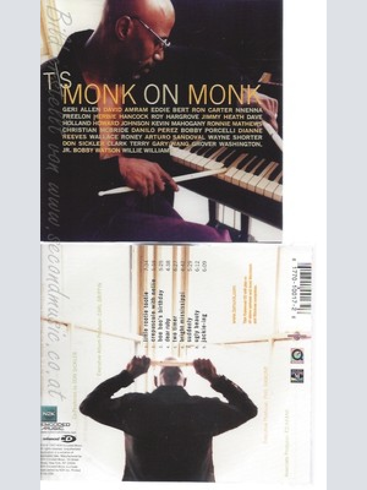 CD--T.S. MONK -- -- MONK ON MONK